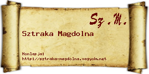 Sztraka Magdolna névjegykártya